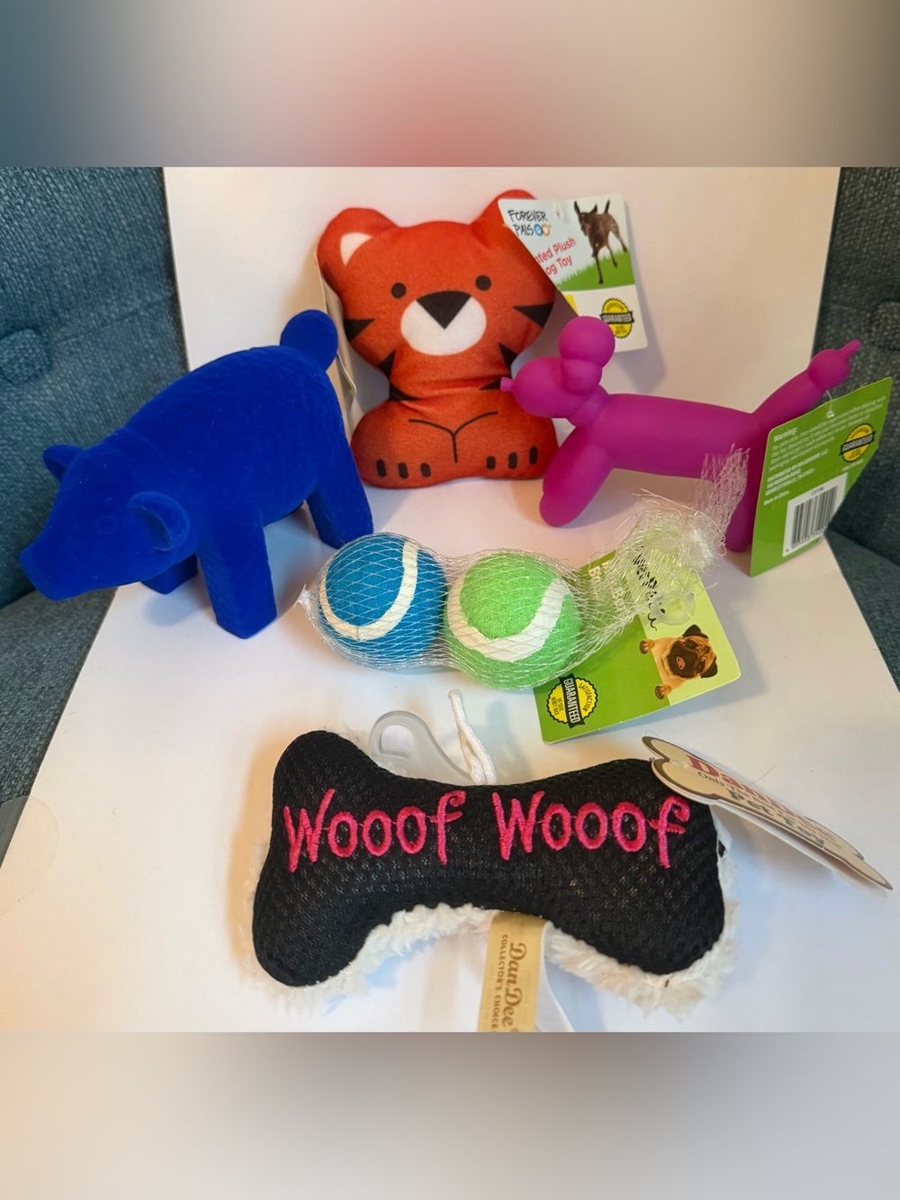 Small pup toy starter set. Excellent stocking stuffers!
